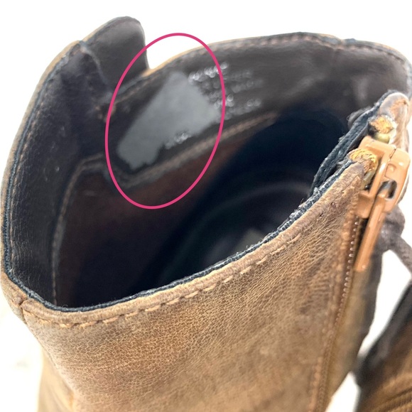 Steve Madden Raglin Lace Up Detail Booties 8 Bohemian Western Moto Rustic Rugged - Picture 9 of 16